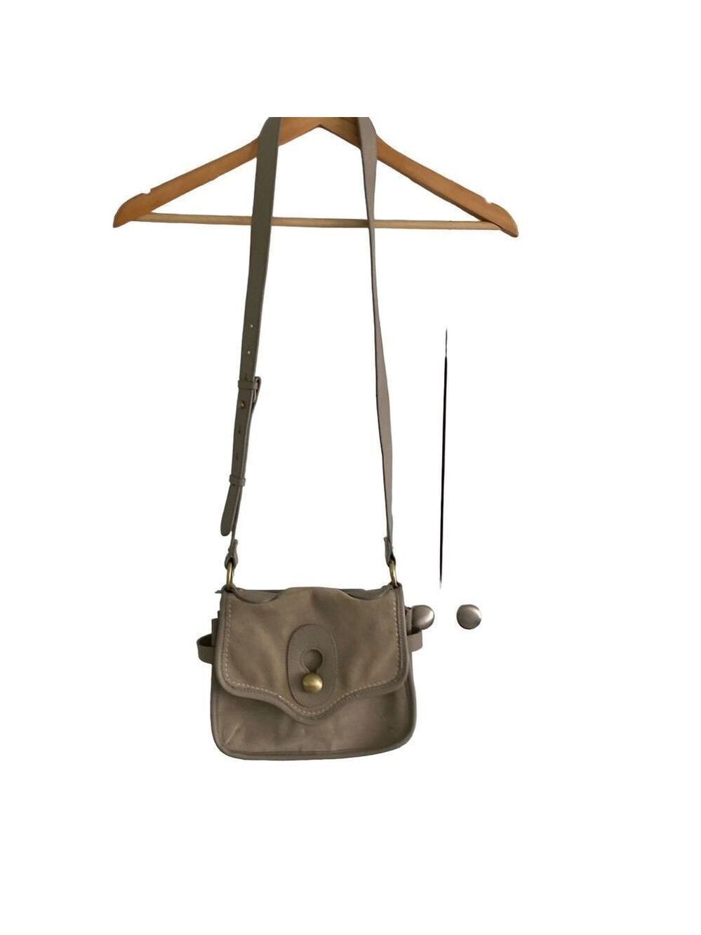 Nanette Lepore Waverly Flap Husky Crossbody Bag Stone OS
